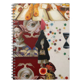 Feminine Surrealism in Warm Tones ノートブック
