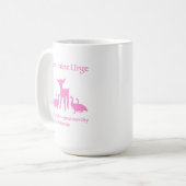 "Feminine Urge to Make Goatworthy Friends" Mug コーヒーマグカップ (正面左)