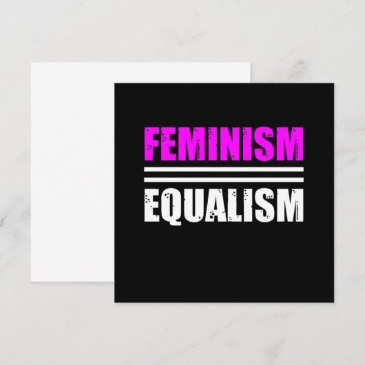 Feminism Equalism Equality Feminist Womens Right G 招待状 (正面/裏面)