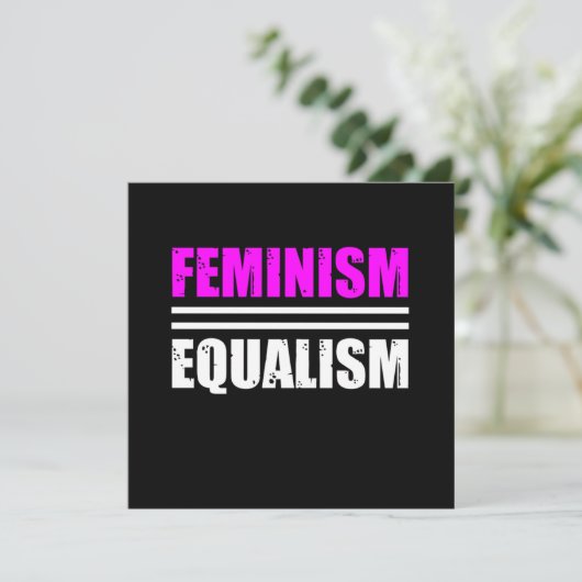 Feminism Equalism Equality Feminist Womens Right G 招待状 (スタンド正面)