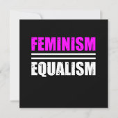 Feminism Equalism Equality Feminist Womens Right G 招待状 (正面)