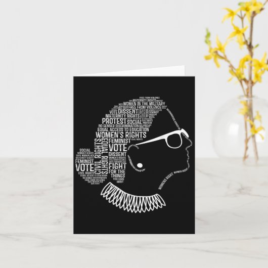 Feminism Quotes Feminist Womens Rights  カード (黄色い花)