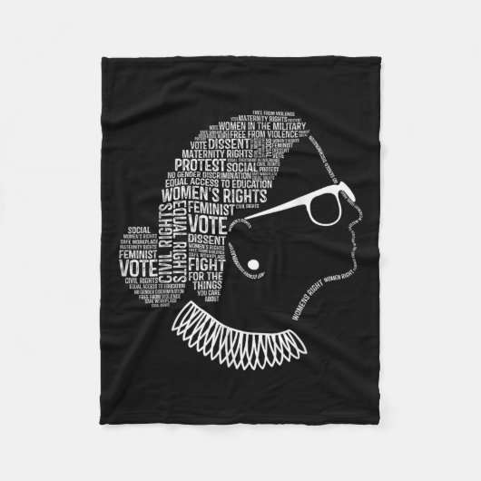 Feminism Quotes Feminist Womens Rights  フリースブランケット (正面)