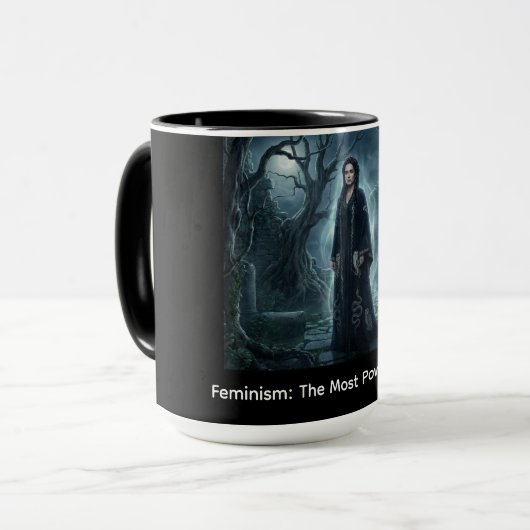 Feminism: The Most Powerful Force! マグカップ (正面左)