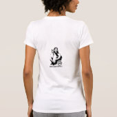 feminist1はのこれ男女同権主義者が見えるものにです tシャツ (裏面)