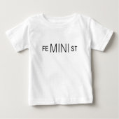 feMINIst ベビーTシャツ (正面)