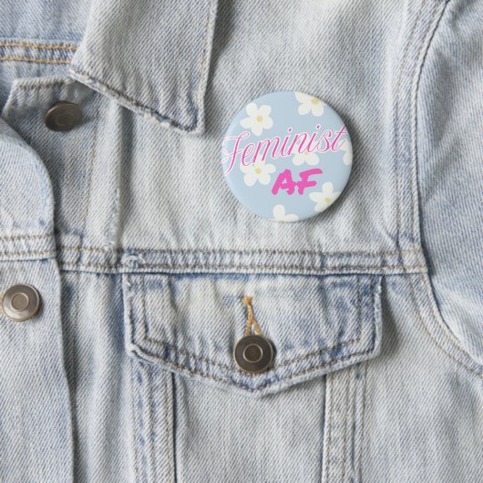 Feminist AF - button 缶バッジ (インサイチュ)
