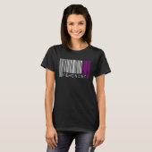 Feminist Asexual Pride Flag Barcode Pro Choice Fem Tシャツ (正面フル)