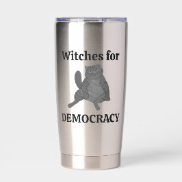 Feminist Cat Meme Whimsy Goth Witch Zodiac Tarot 保温保冷タンブラー