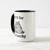 Feminist Cat Mom Whimsical Zodiac Tarot Astrology マグカップ (正面左)