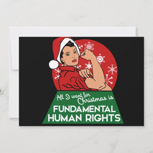 Feminist Christmas  招待状 (正面)