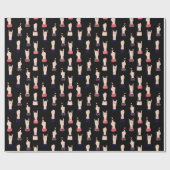 Feminist Elegant Black ラッピングペーパー (フラット)