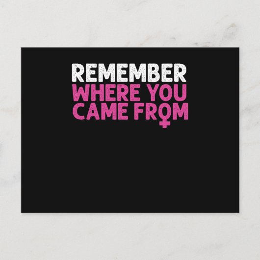 Feminist Feminism Activist Gender Equality Support ポストカード (正面)