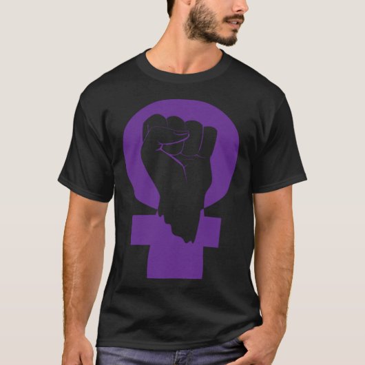 Feminist Feminism Equality Empowered Social Symbol Tシャツ (正面)