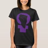 Feminist Feminism Equality Empowered Social Symbol Tシャツ (正面)