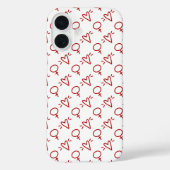 Feminist Heart Symbol Girl Power iPhone Case Case-Mate iPhoneケース (裏面)