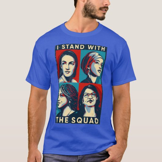 Feminist I Stand With The Squad AOC Anti Trump Tシャツ (正面)