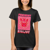 Feminist Killjoy Roaring Pink Tiger Girl Power Tシャツ (正面)