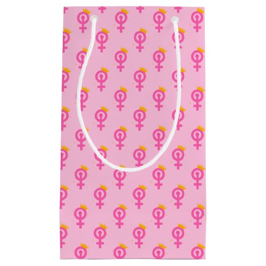 Feminist Pink スモールペーパーバッグ (正面)