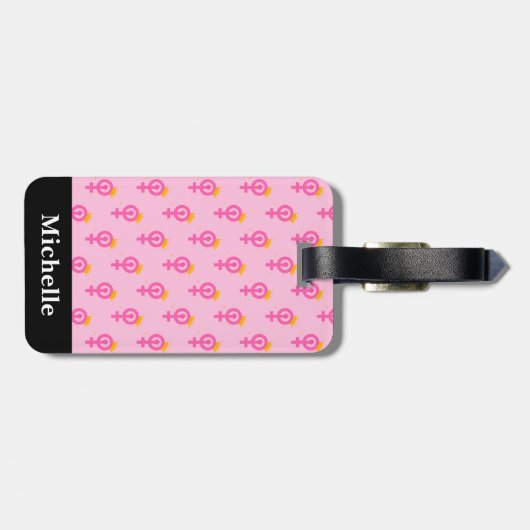 Feminist Pink ラゲッジタグ (裏面横)