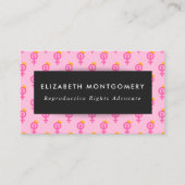 Feminist Pink 名刺 (正面)