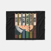 Feminist Ruth Bader Ginsburg Rbg Quote Girl With B フリースブランケット (正面(横))