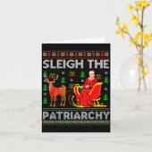 Feminist Ruth Bader Ginsburg Rbg Xmas Sleigh The P カード (黄色い花)