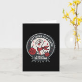 Feminist Wer Anything You Can Do, I Can Do Bleedin カード (黄色い花)