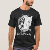Feminist Witch Black Cat Hex The Patriarchy Tシャツ (正面)