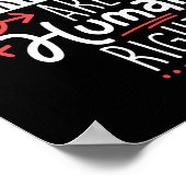 Feminist Women's Rights Are Human Rights ポスター (角)