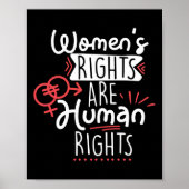 Feminist Women's Rights Are Human Rights ポスター (正面)