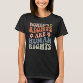 Feminist Women's Rights Are Human Rights Tシャツ (正面)