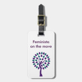 Feministaは移動します ラゲッジタグ (正面縦)