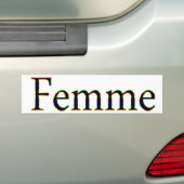 Femmeのバンパーステッカー バンパーステッカー (車上)
