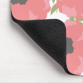 Femmeのピンクの花パターン マウスパッド (コーナー)