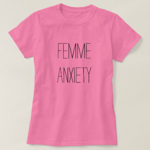 femmeの心配のTシャツ Tシャツ
