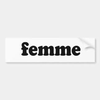 FEMME バンパーステッカー