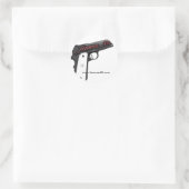 Femme.45ロゴのステッカー ラウンドシール (バッグ)