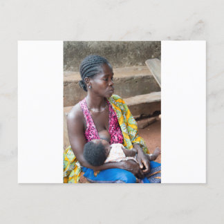 Femme africaine et son bébé. ポストカード