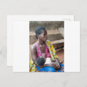 Femme africaine et son bébé.  ポストカード (正面/裏面)