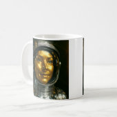 Femme astronaute 3d コーヒーマグカップ (正面左)