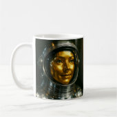 Femme astronaute 3d コーヒーマグカップ (左)