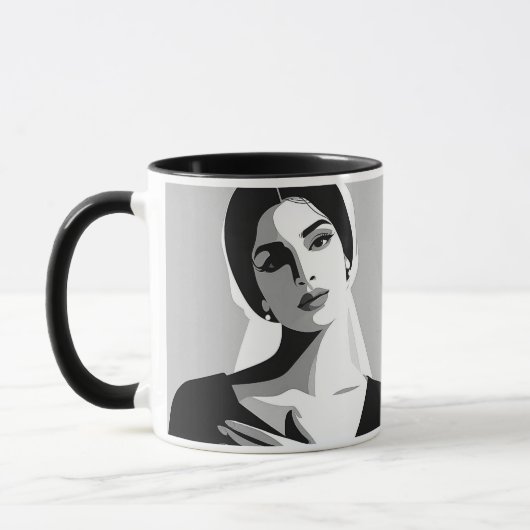 Femme dans l'ombre et la lumière. マグカップ (左)