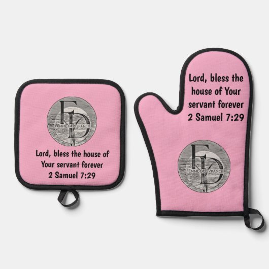 Femme Delivrance  鍋つかみ&鍋敷きセット (正面)