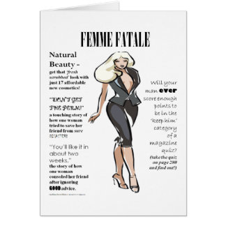Femme Fataleの女性のカード