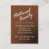 Femme Fataleの美容師のカラーリスト-カラメル 名刺 (裏面)