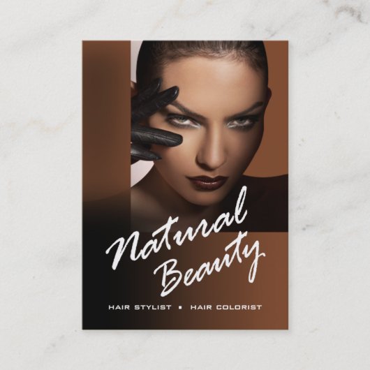 Femme Fataleの美容師のカラーリスト-カラメル 名刺 (正面)