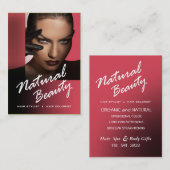 Femme Fataleの美容師のカラーリスト-珊瑚 名刺 (正面/裏面)