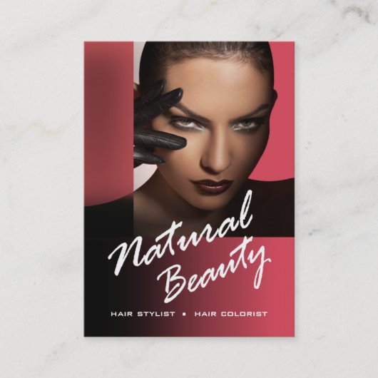 Femme Fataleの美容師のカラーリスト-珊瑚 名刺 (正面)