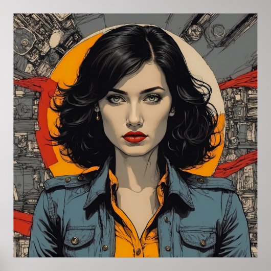 Femme Fataleエレガンス： Noir Chic ポスター (正面)